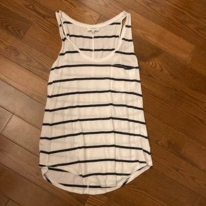 Babaton flowy striped scoop neck tank top